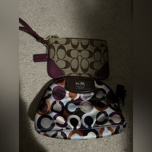 Coach Clutch and Make Up Bag